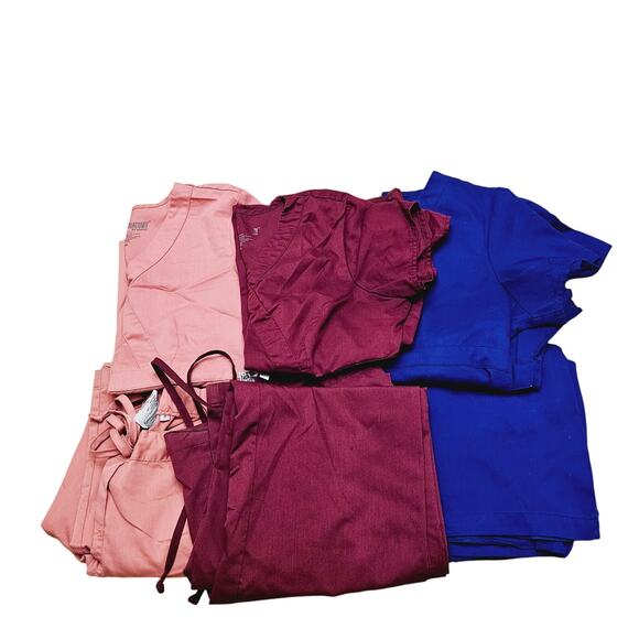 Grey's Anatomy Pants - Grey's Anatomy Scrubs 3 Sets Tops Sz M Bottoms Size S Nurse Veterinarian Office